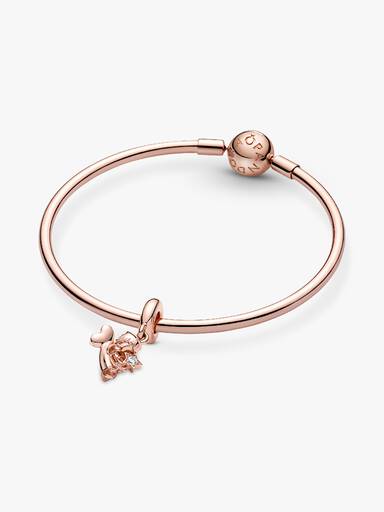 Kalp Kanatlı Melek Sallantılı Charm