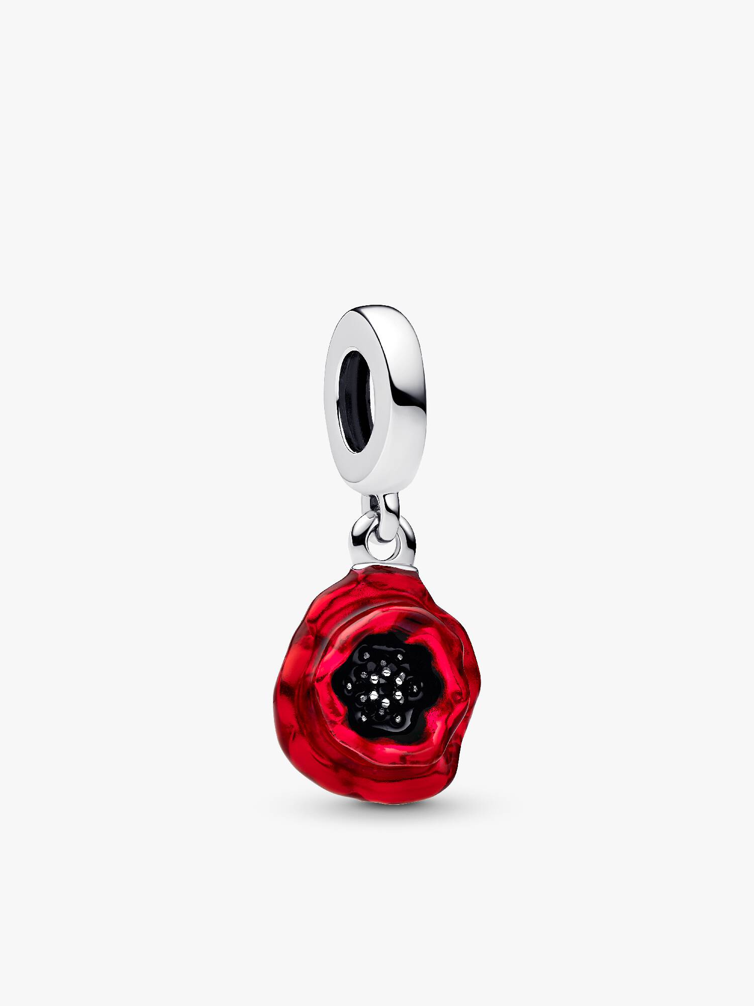 Kırmızı Çiçek Sallantılı Charm