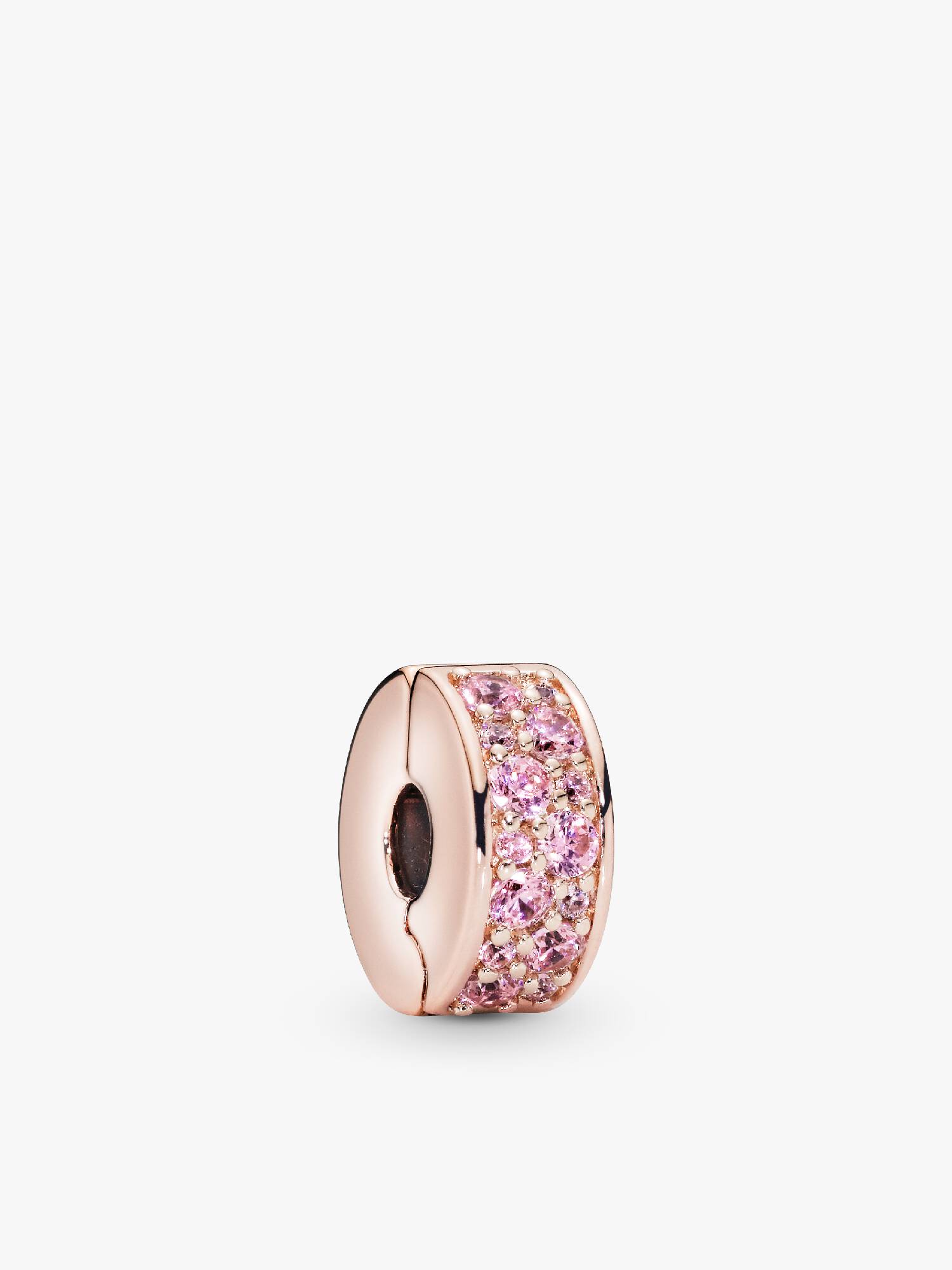 Pembe Pavé Klips Charm