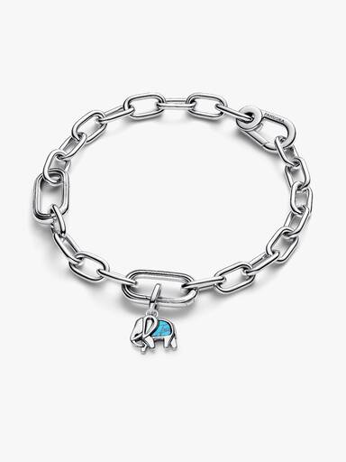 Turkuaz Renkli Fil Mini Sallantılı Charm
