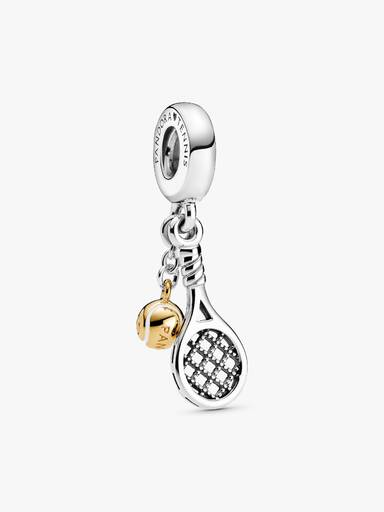 Tenis Raketi ve Topu Sallantılı Charm