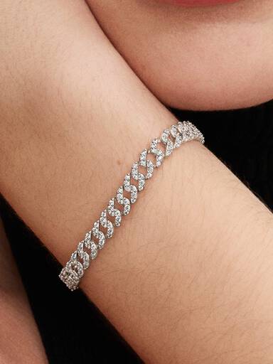 Pandora Timeless Pavé Küba Zincirli Bileklik