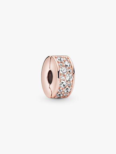 Şeffaf Pavé Klips Charm