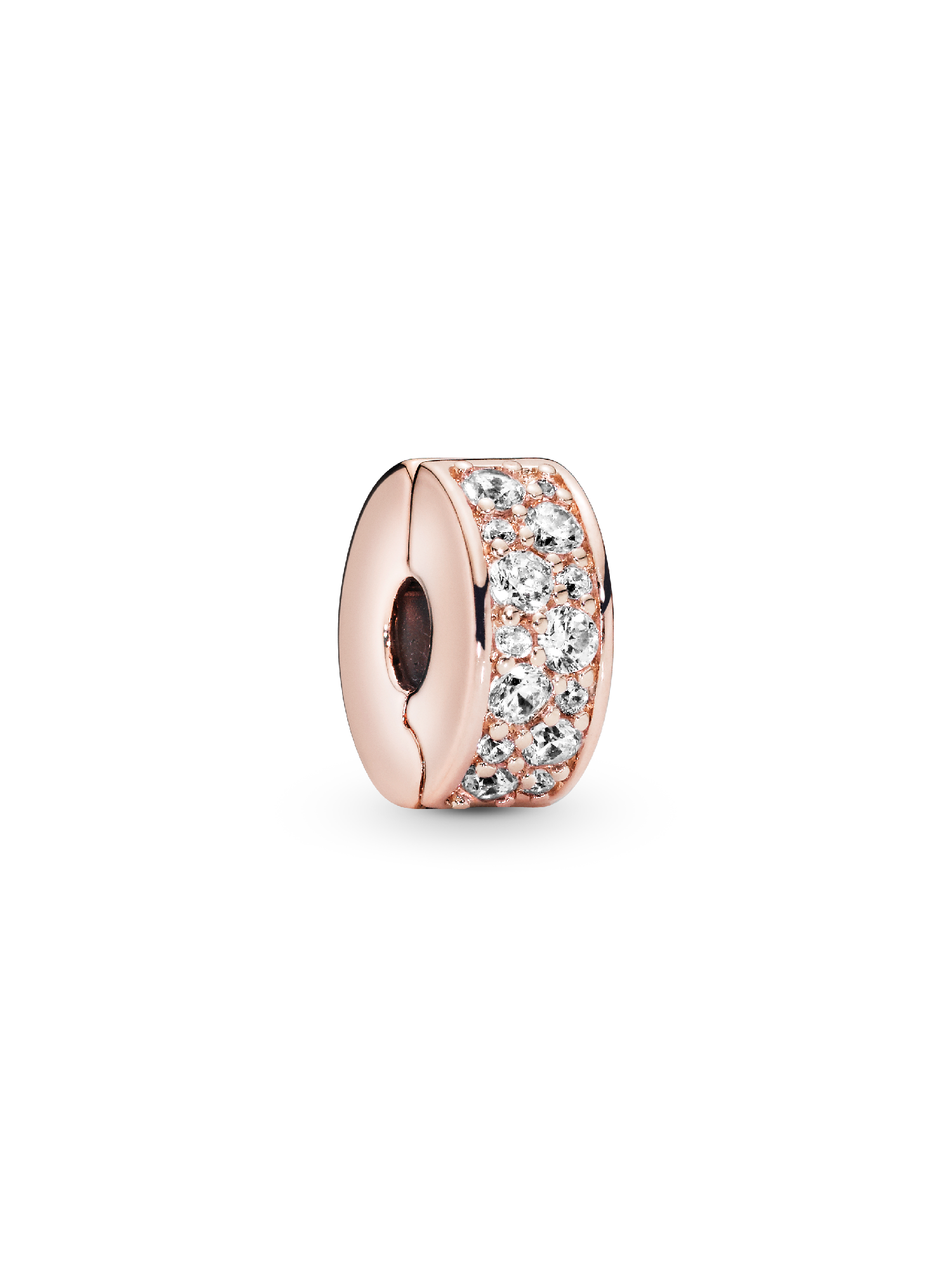Şeffaf Pavé Klips Charm