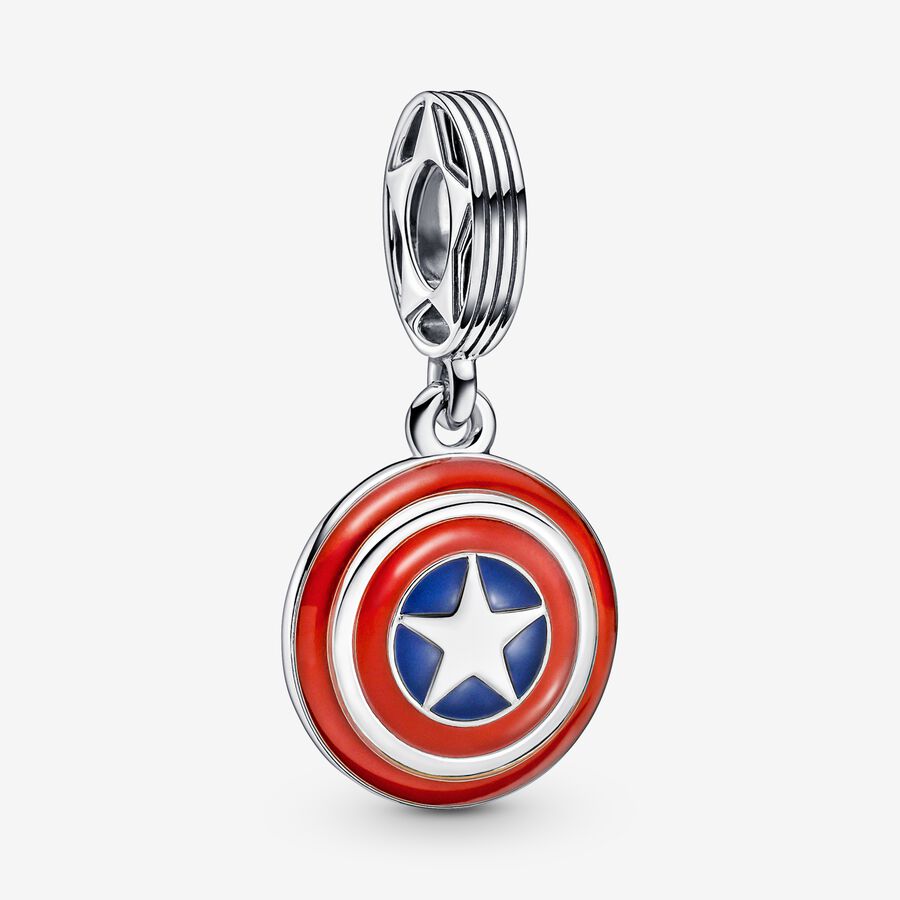 Marvel The Avengers Captain America Shield Sallantılı Charm image number 0