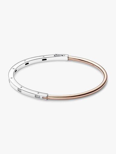 Pandora Signature İki Renkli I-D Pavé Bilezik