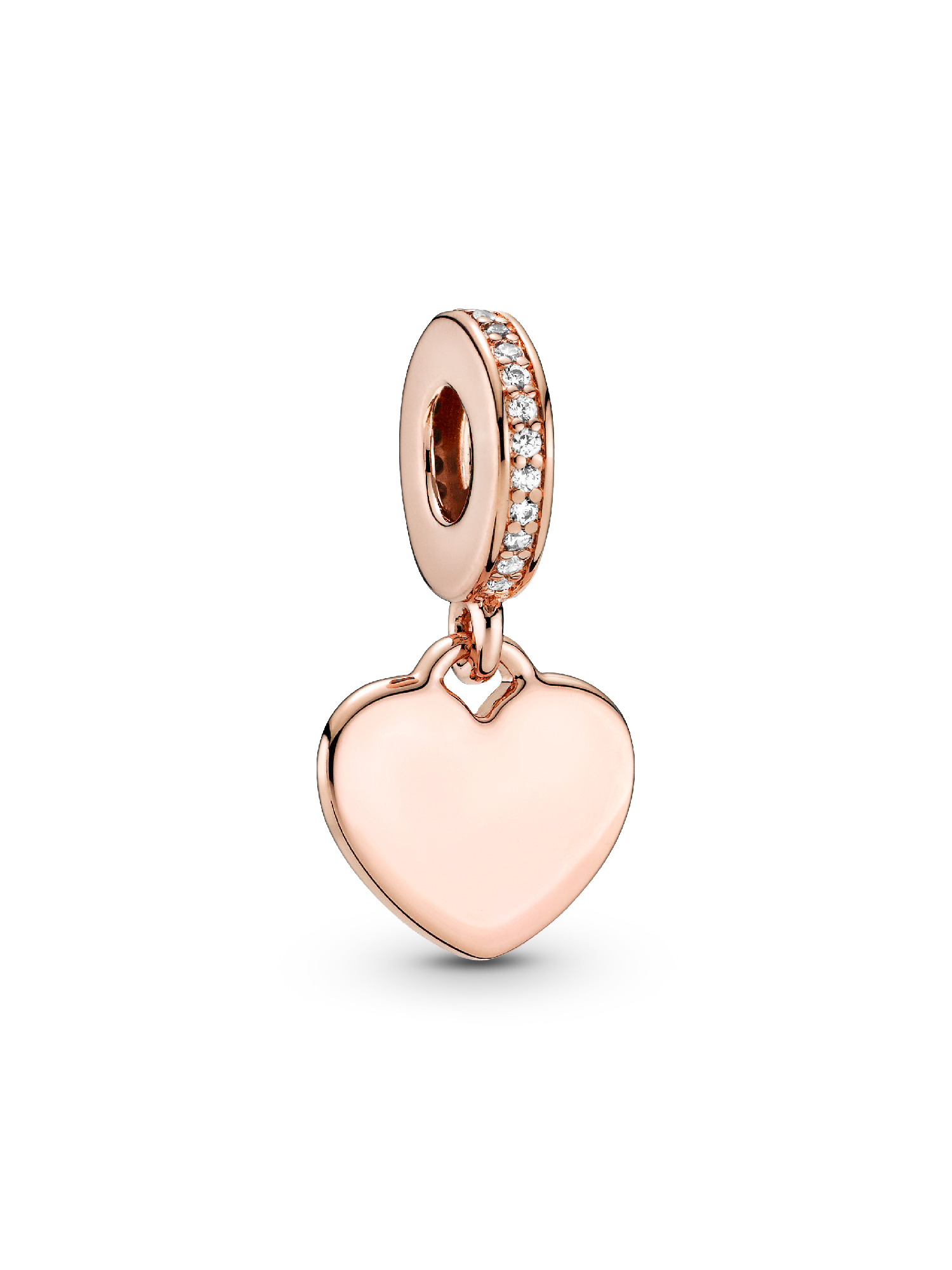 Yazı İşlenebilir Kalp Etiket Sallantılı Charm