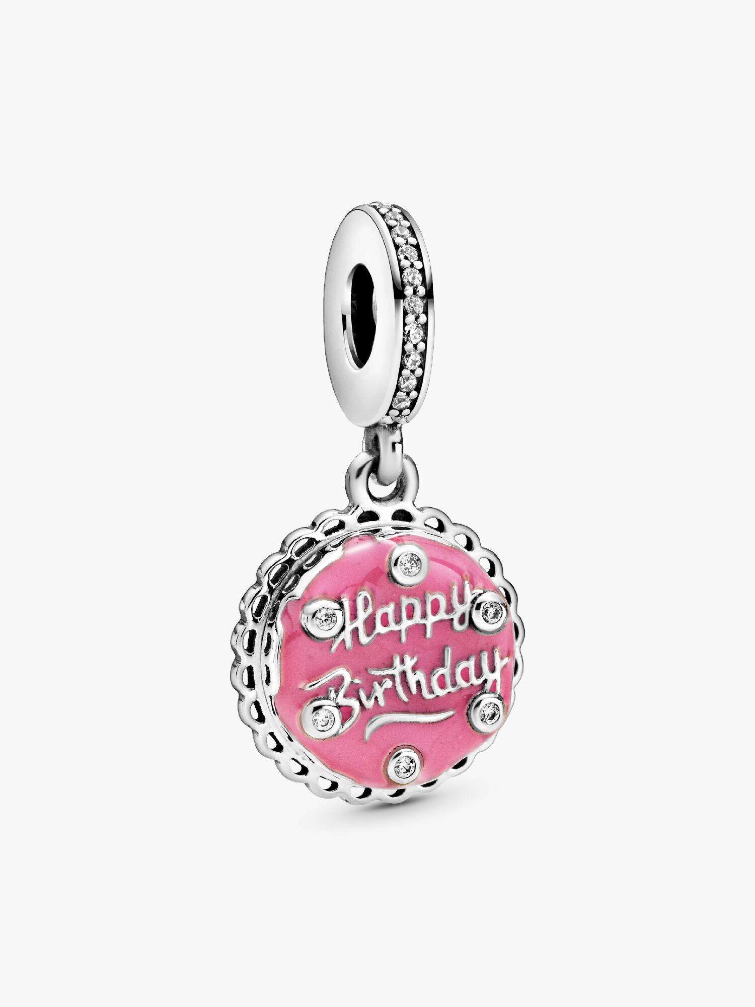 Pembe Doğum Günü Pastası Sallantılı Charm