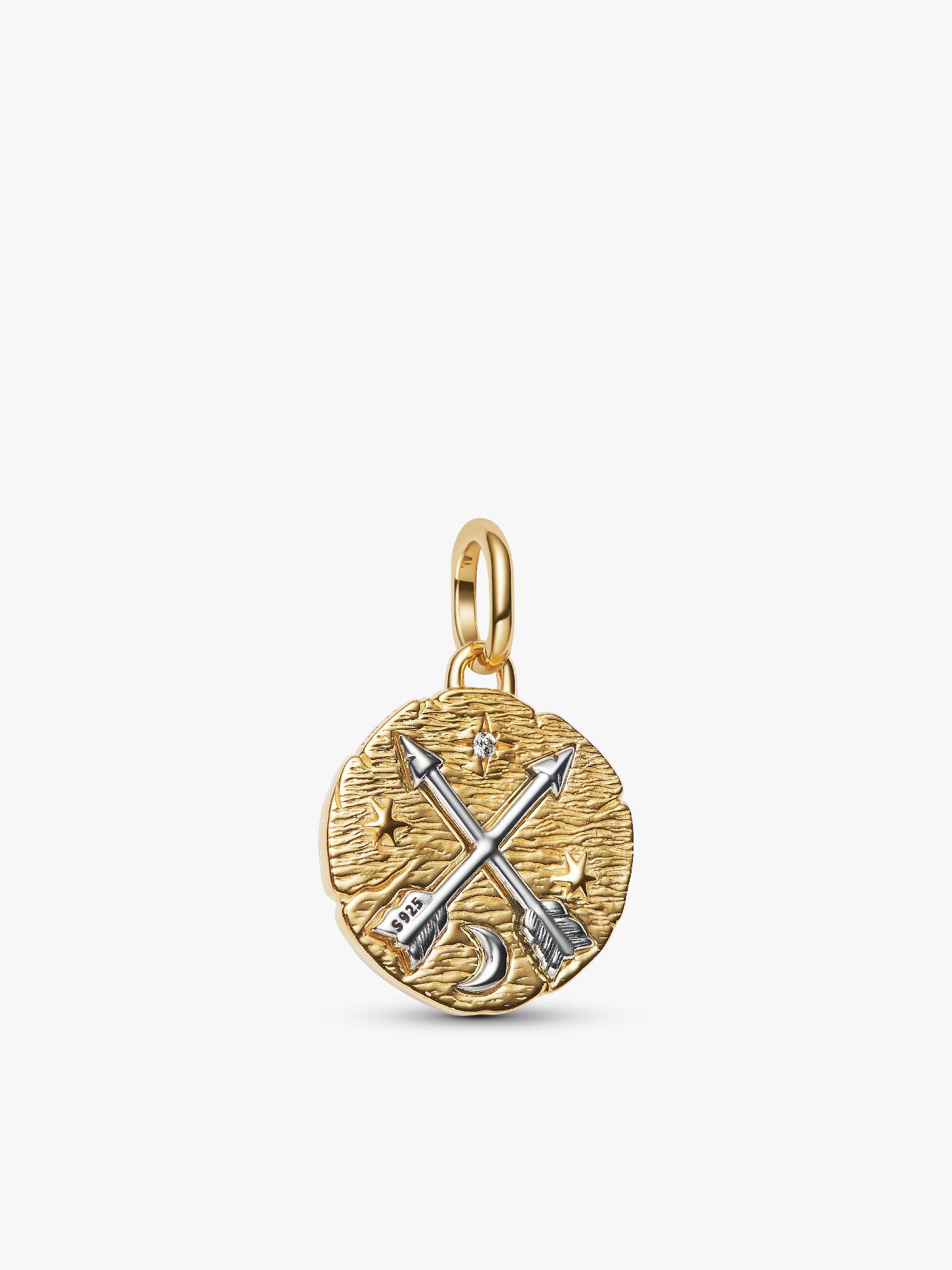 Çapraz Oklar Madalyon Charm