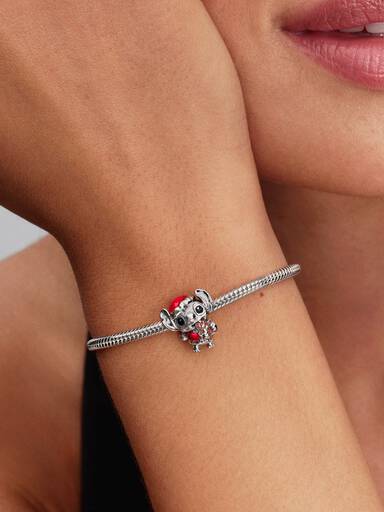 Disney Stitch Holiday Charm