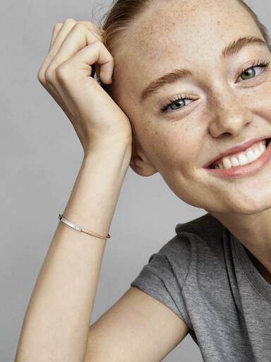 Pandora Signature İki Renkli I-D Pavé Bilezik