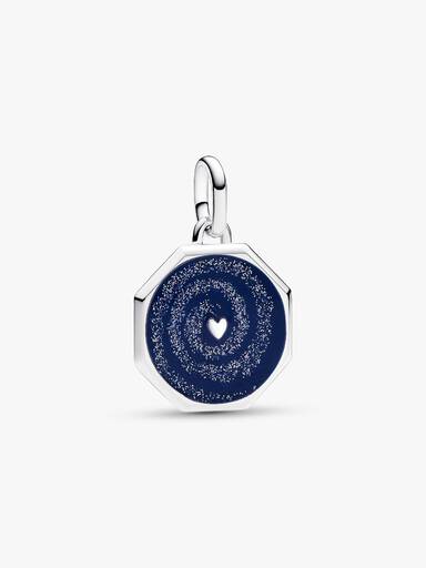 Pandora ME Galaksi Kalp Madalyon Charm