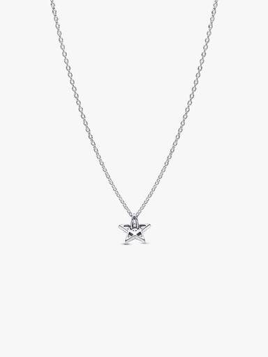 Işıltılı Stella Kafes İşi Kolye