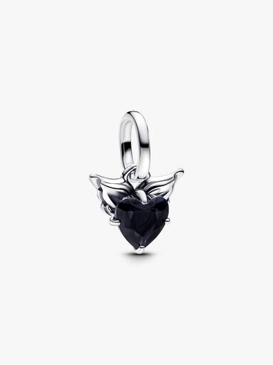 Kanatlı Kalp Mini Sallantılı Charm