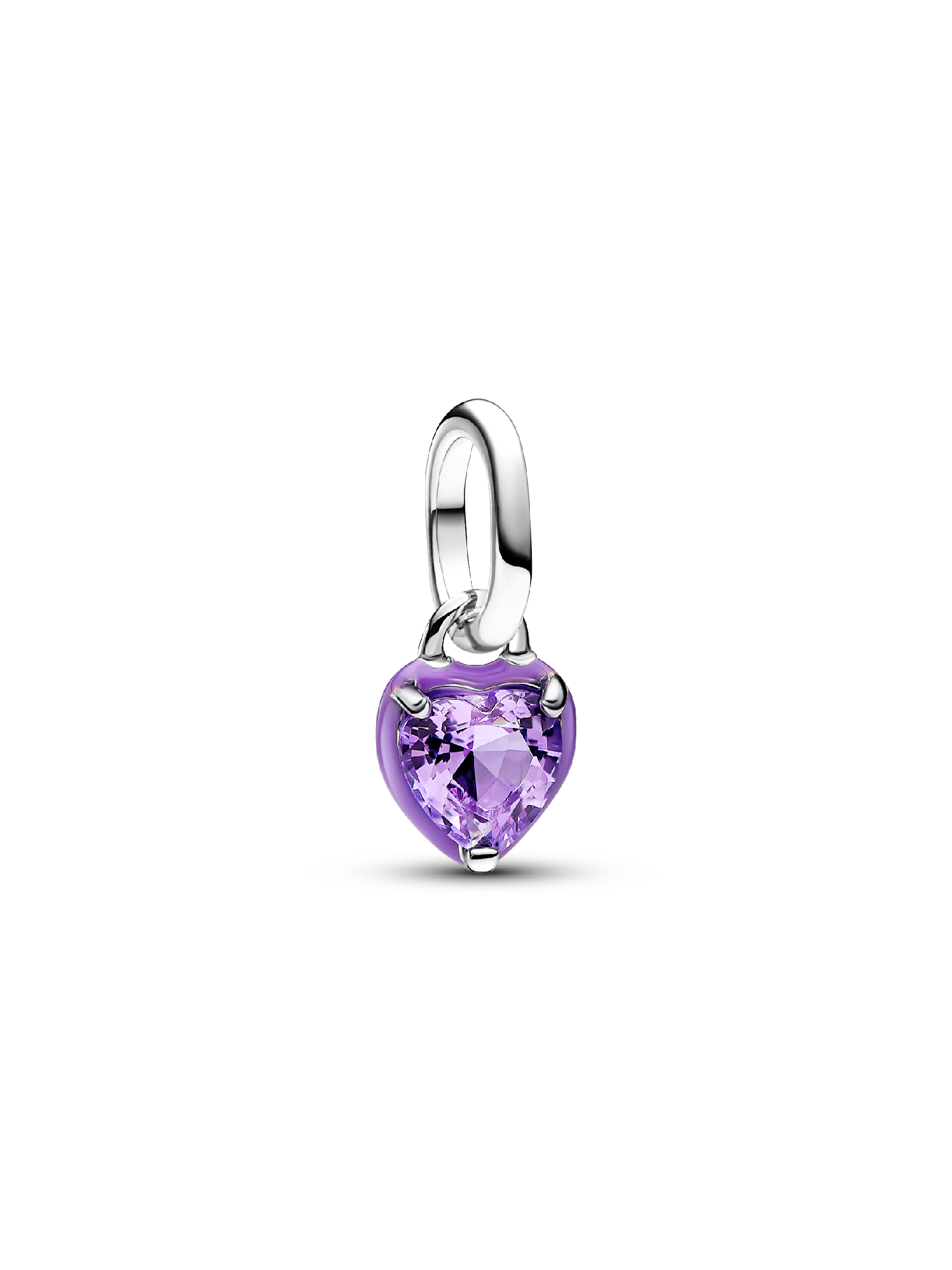 Pandora ME Mor Çakra Kalp Mini Sallantılı Charm
