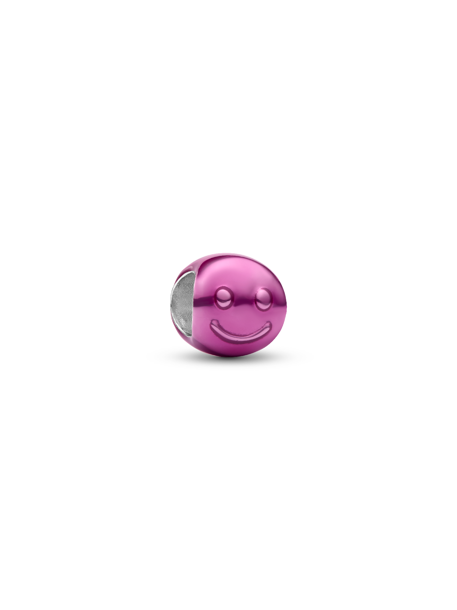 Pembe Gülen Yüz Mini Charm