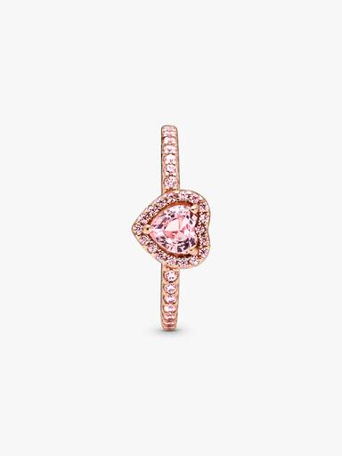 Işıltılı Yüksek Kalp Taşlı Yüzük
