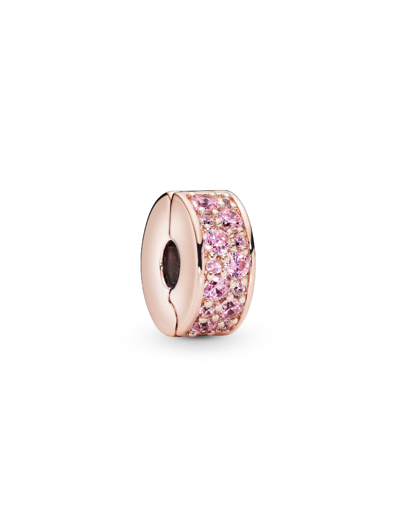 Pembe Pavé Klips Charm