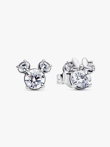 Disney Mickey Mouse ve Minnie Mouse Işıltılı Çivi Küpeler