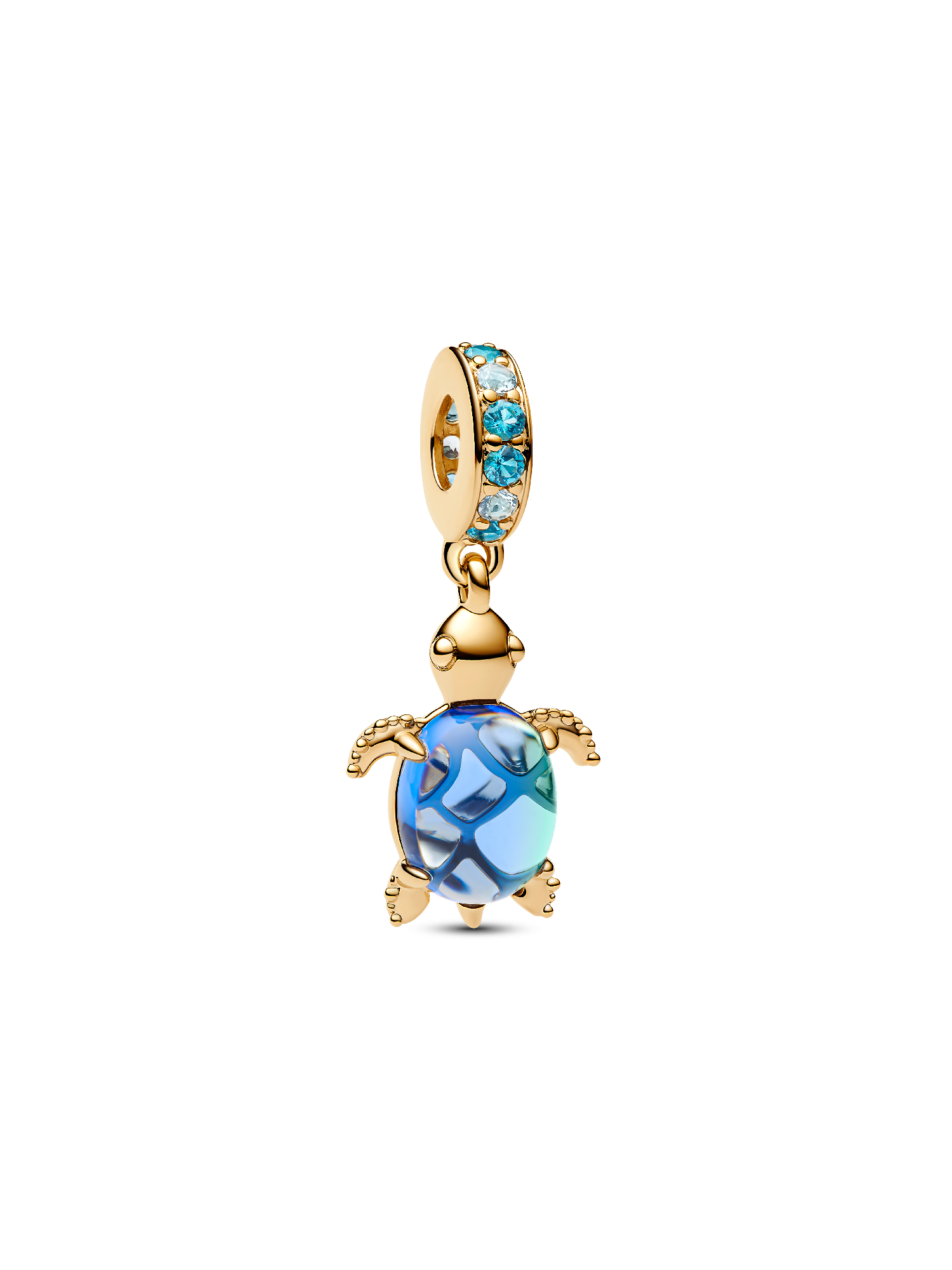 Deniz Kaplumbağası Murano Camı Sallantılı Charm