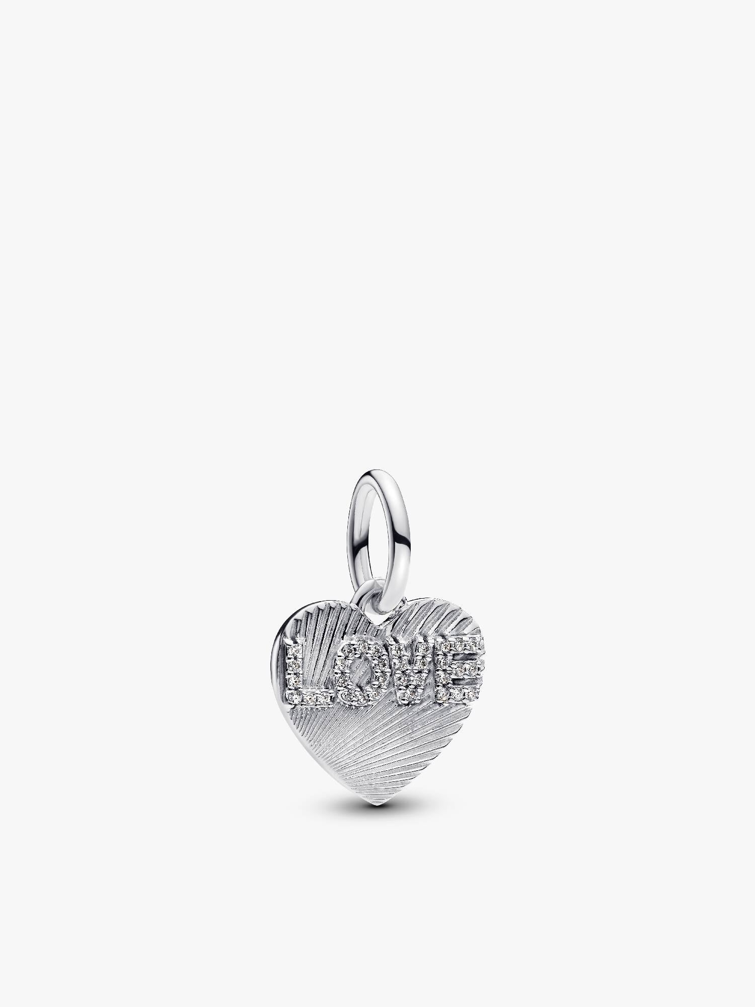 İşleme Yapılabilir Kalp Etiket Sallantılı Charm
