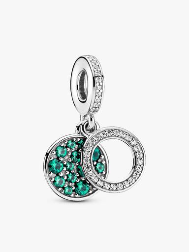 Işıltılı Yeşil Disk Sallantılı Charm