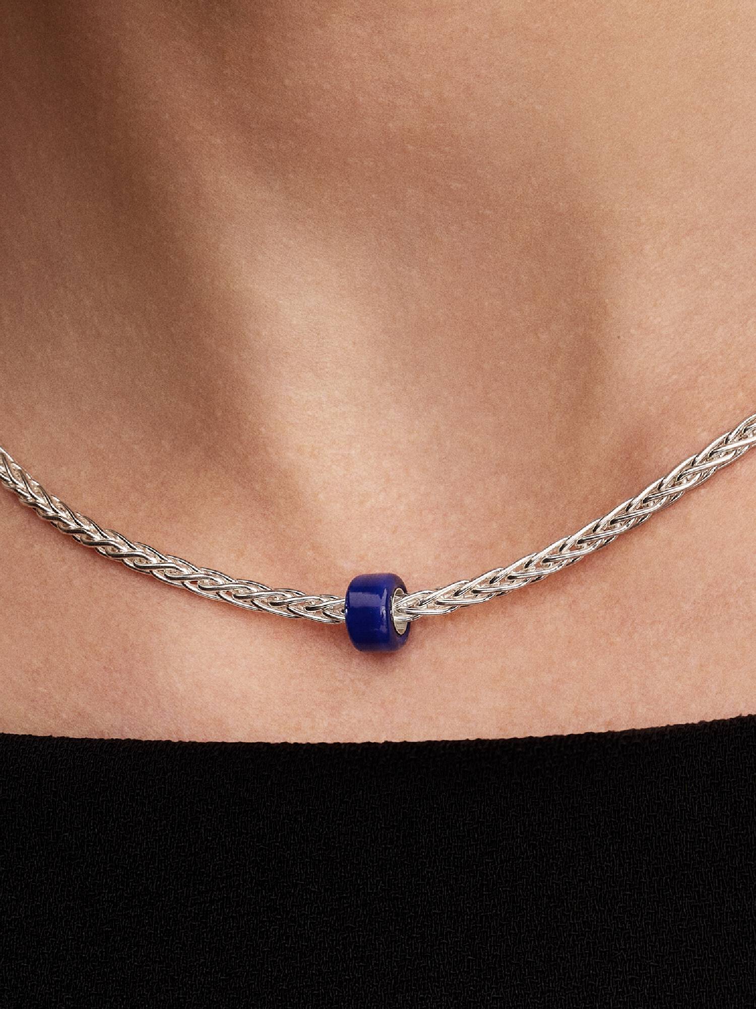 Mavi Murano Camı Mini Charm