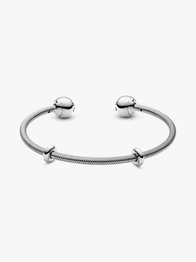 Pandora Moments Yılan Zincirli Açık Bilezik