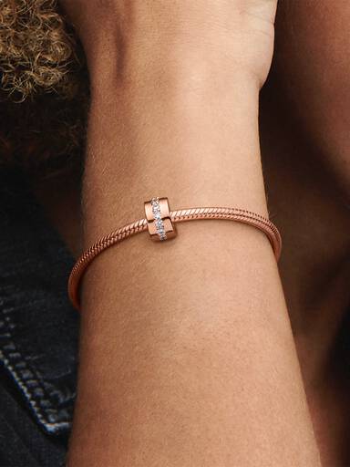 Işıltılı Sıra Klips Charm