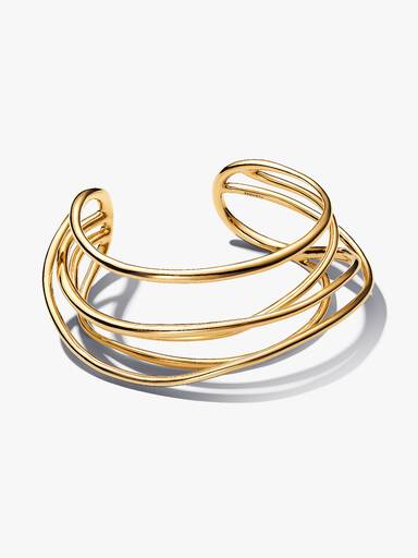 Doğal Şekilli Açık Tel Bangle Bileklik