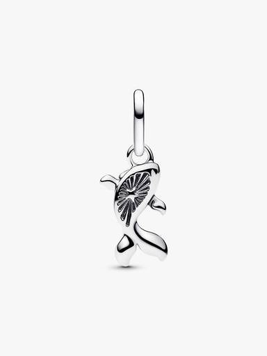 Kırmızı Murano Camı Koi Balığı Mini Sallantılı Charm