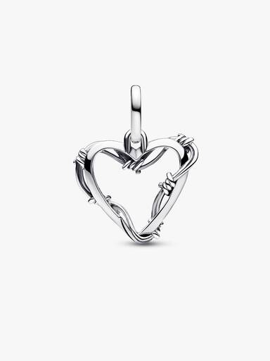 Dikenli Kalp Madalyon Charm