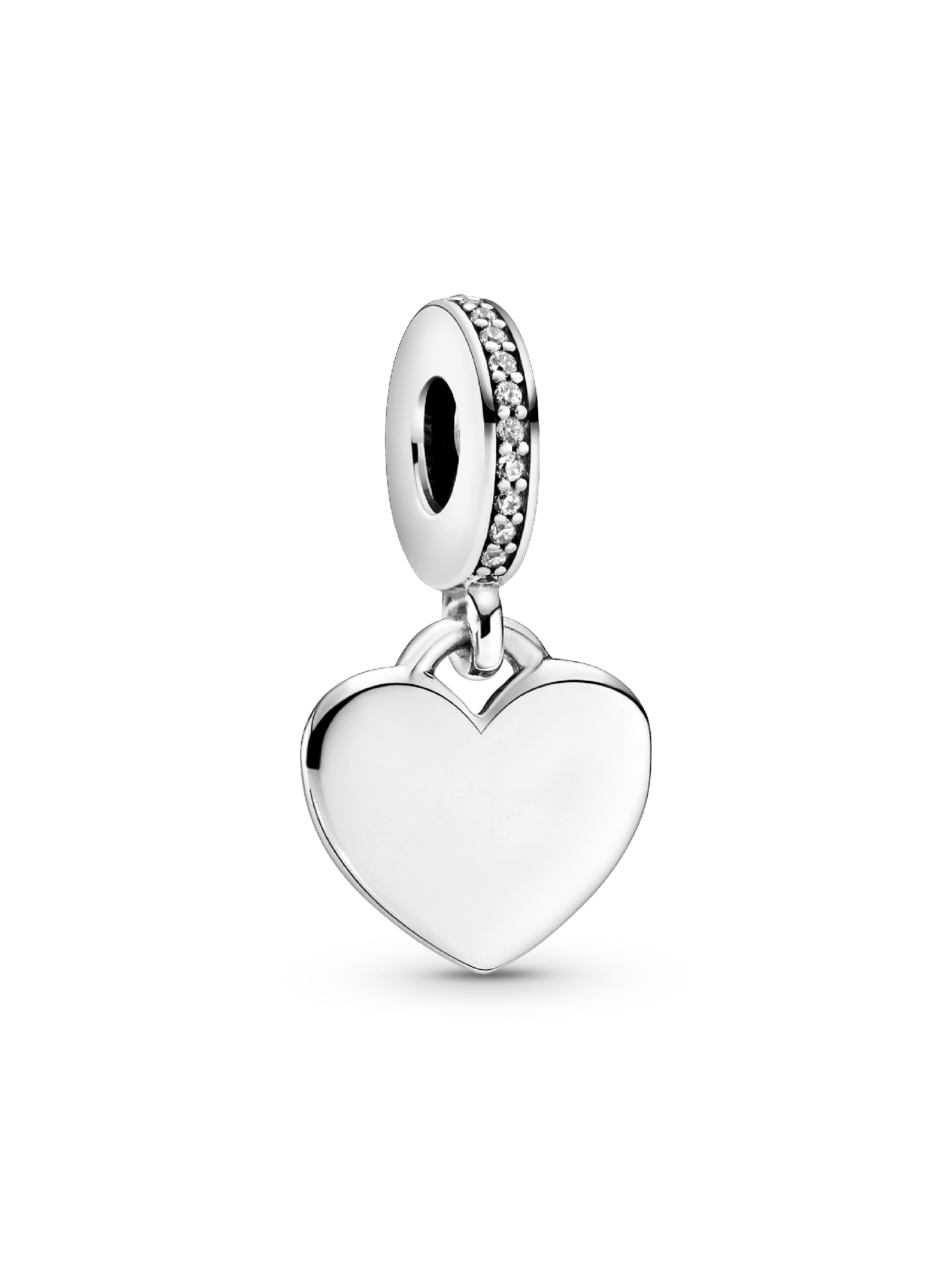 Yazı İşlenebilir Kalp Etiket Sallantılı Charm