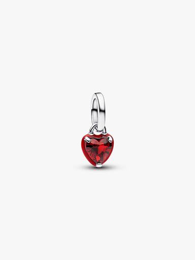 Kırmızı Çakra Kalp Mini Sallantılı Charm