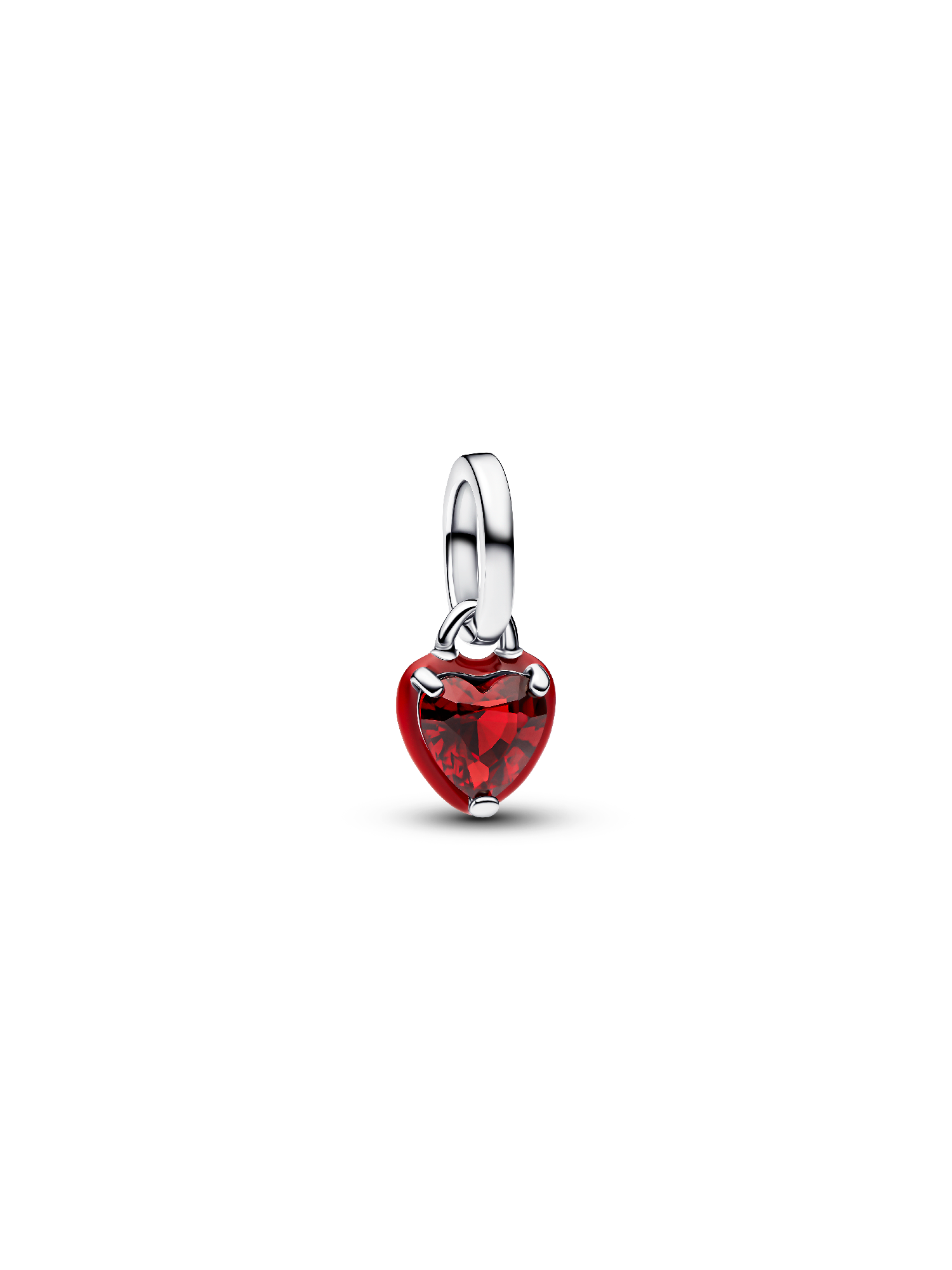 Kırmızı Çakra Kalp Mini Sallantılı Charm