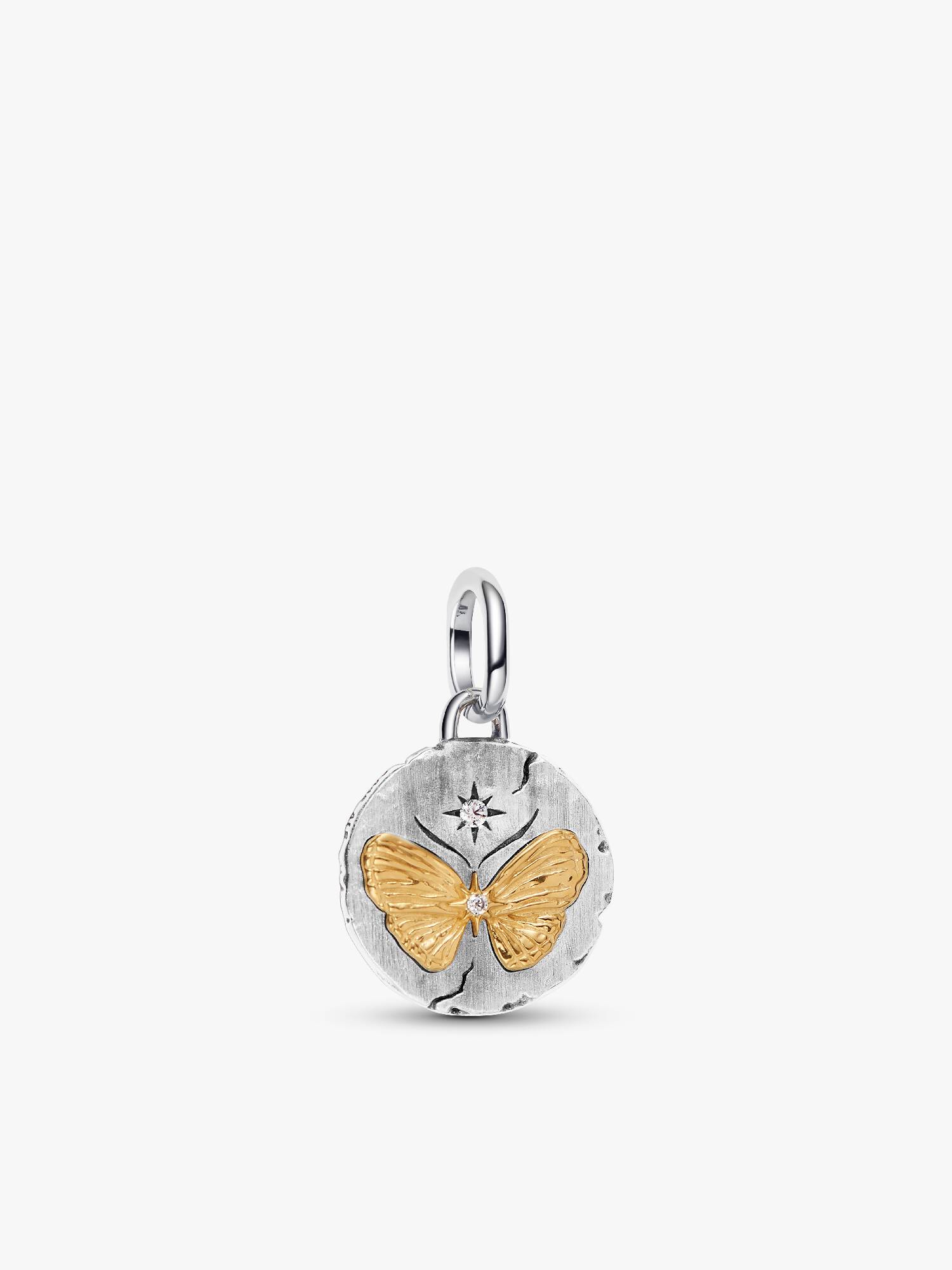 Kelebek Madalyon Charm