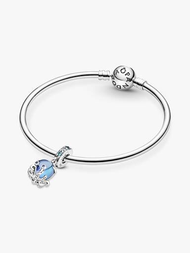Murano Camı Sevimli Ahtapot Sallantılı Charm