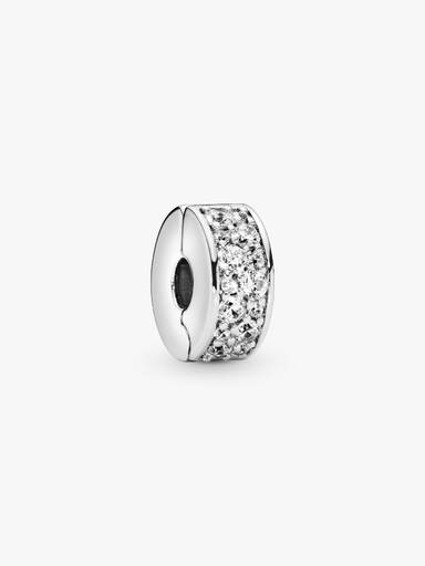 Şeffaf Pavé Klips Charm