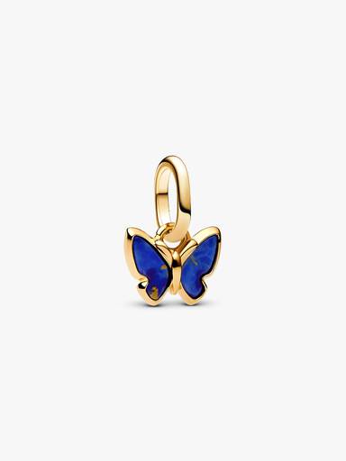 Mavi Kelebek Mini Sallantılı Charm