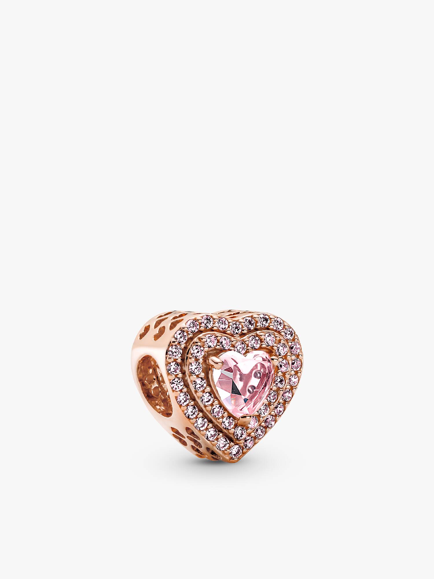 Işıltılı Kademeli Kalp Charm