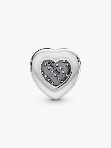 Mavi Pavé Kalp Klips Charm