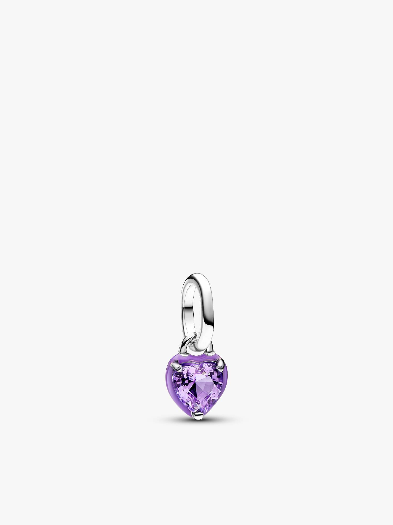 Pandora ME Mor Çakra Kalp Mini Sallantılı Charm