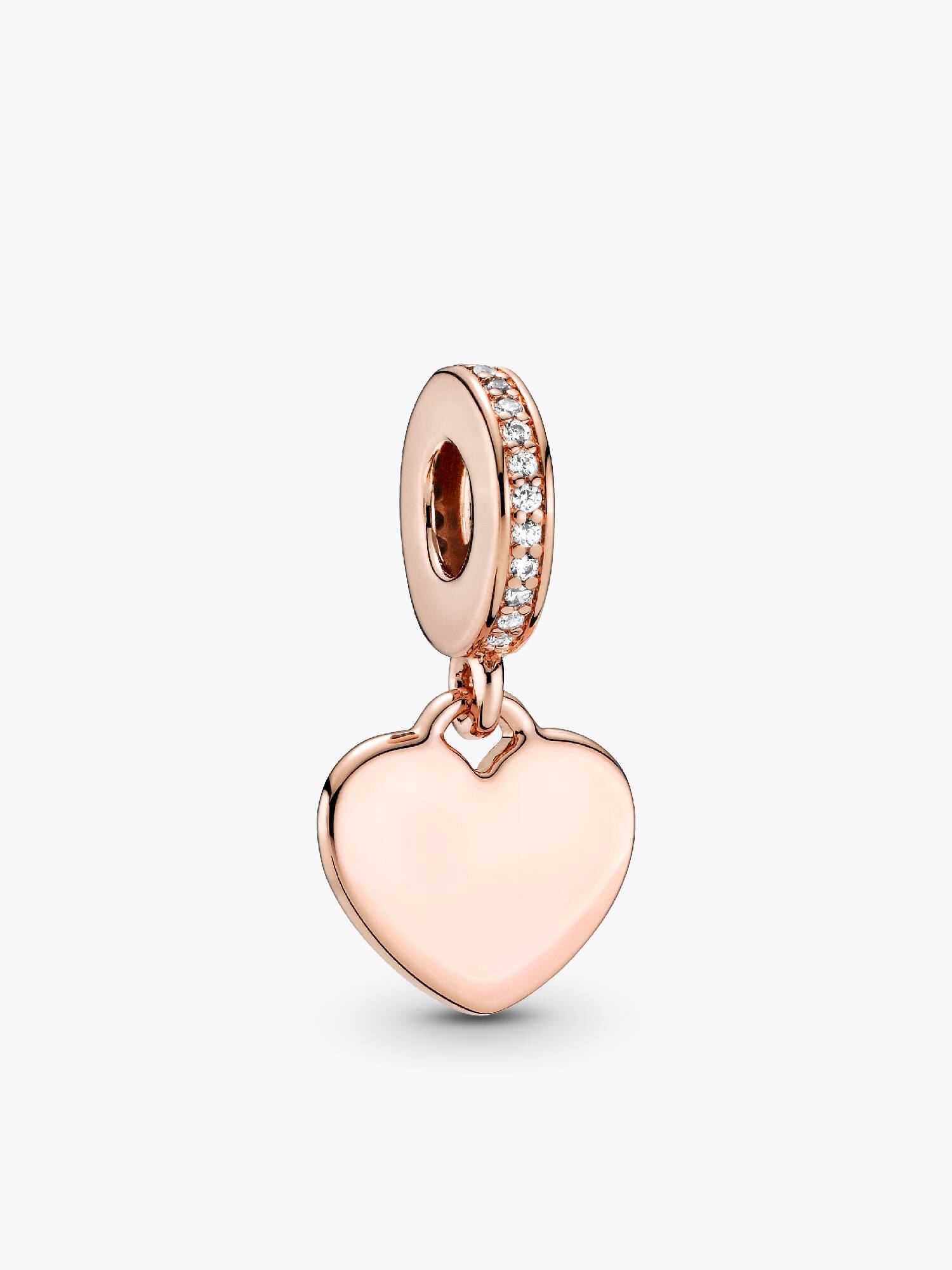 Yazı İşlenebilir Kalp Etiket Sallantılı Charm