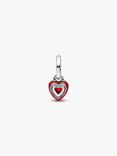 Kırmızı Çakra Kalp Mini Sallantılı Charm