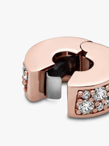 Şeffaf Pavé Klips Charm
