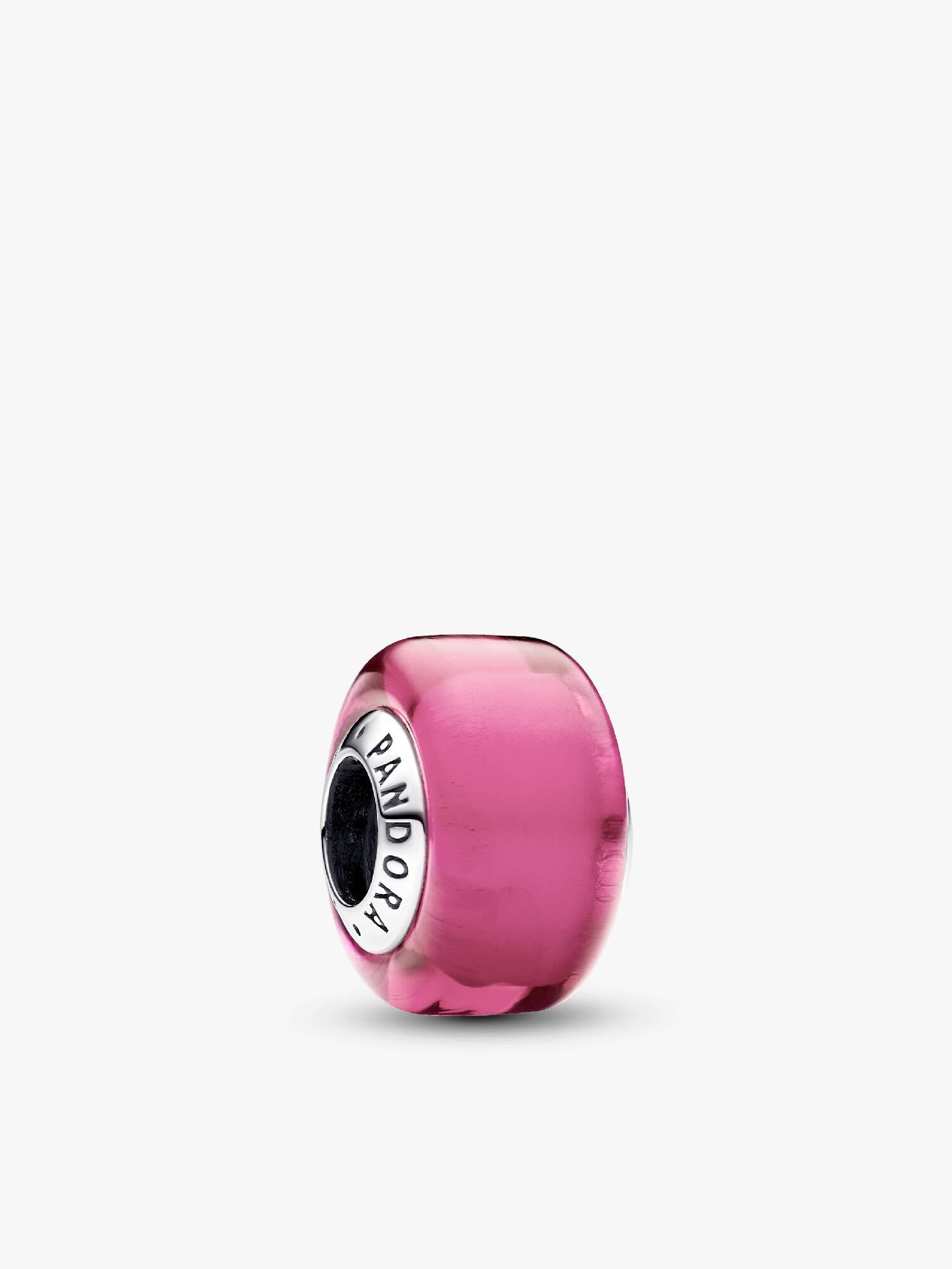 Pembe Mini Murano Cam Charm