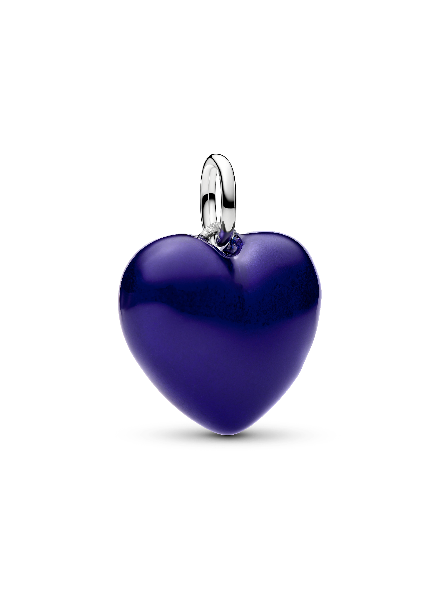 Mavi Dolgun Kalp Sallantılı Charm