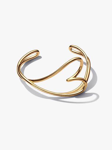 Doğal Şekilli Kalp Bangle Bileklik