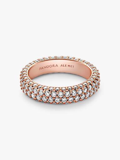 Pandora Timeless Çift Sıralı Pavé Yüzük