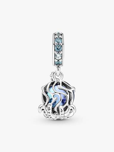 Murano Camı Sevimli Ahtapot Sallantılı Charm